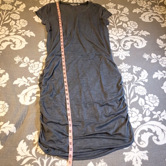 SOLD***Athleta- Grey Knee Length Cinched Dress - Picture 6 of 9